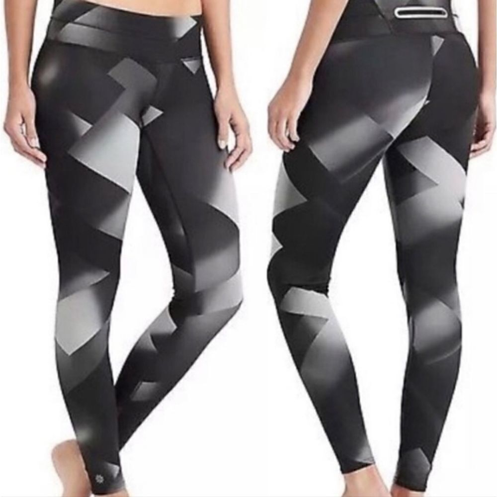 Athleta Magnetic Sonar Geometric Print Leggings